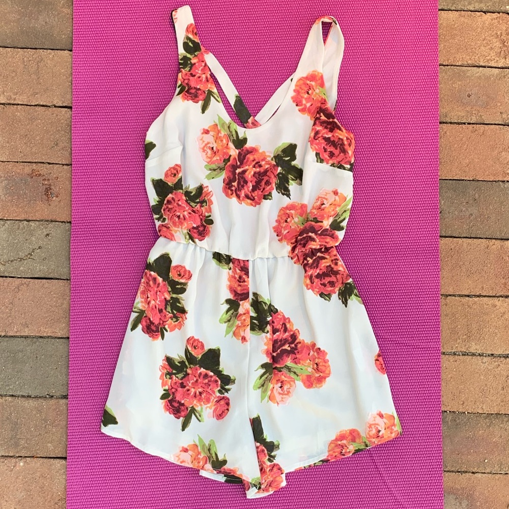 Women’s floral romper